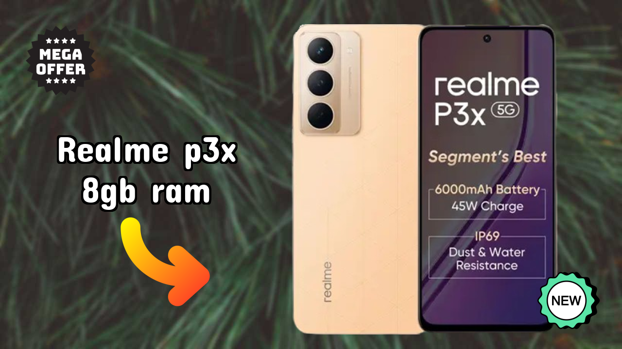 Realme P3x 8GB RAM Battery Life: 6000 MAh Charging Speed
