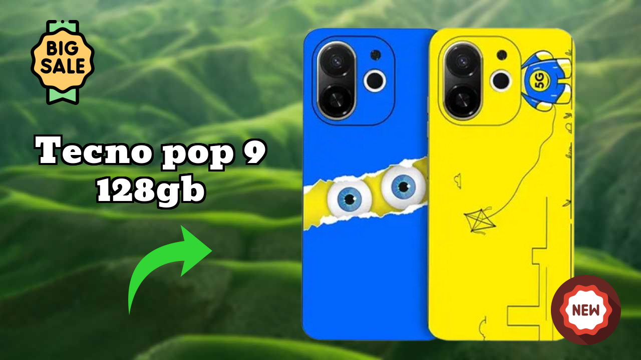 Tecno Pop 9 128GB Battery Life: 5000 MAh Charging Speed