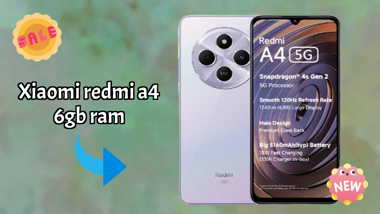 Xiaomi Redmi A4 6GB RAM Display Size: 6.88 Inches (17.48 Cm) Screen Review